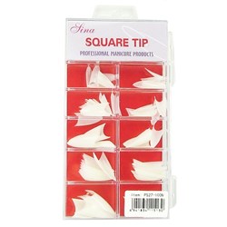 Stiletto Tips - Natural (100 Tray)